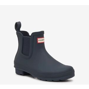 Hunter Navy Short original Chelsea Rain Boots navy blue size 7 NEW